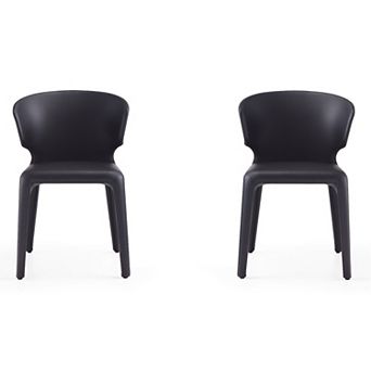 Manhattan Comfort Conrad Leather Dining Chair 2 pc Set