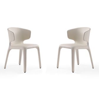 Manhattan Comfort Conrad Leather Dining Chair 2 pc Set