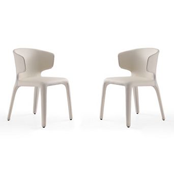 Manhattan Comfort Conrad Leather Dining Chair 2 pc Set