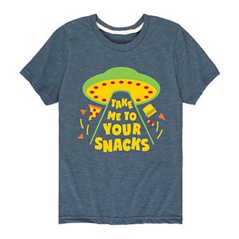Boys 8-20 Take Me To Your Snacks Graphic Tee