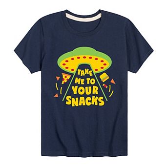 Boys 8-20 Take Me To Your Snacks Graphic Tee