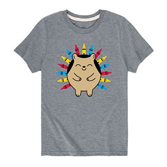 Boys 8-20 Crayon Hedgehog Graphic Tee
