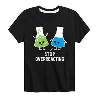 Boys 8-20 Stop Overreacting Graphic Tee