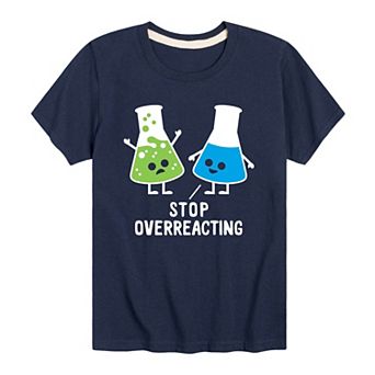 Boys 8-20 Stop Overreacting Graphic Tee