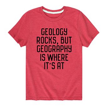 Boys 8-20 Geology Geography Graphic Tee