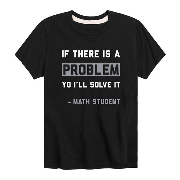 Boys 8-20 Yo I will Solve It Graphic Tee