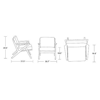 MANHATTAN COMFORT Martelle Accent Chair 2-piece Set