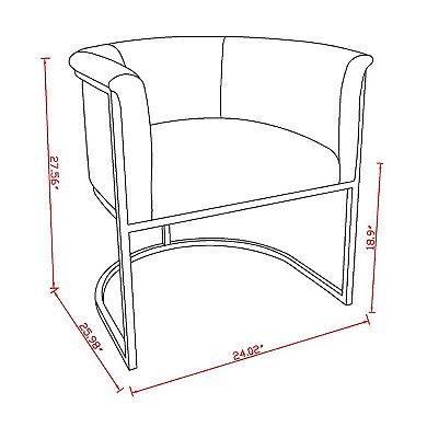 MANHATTAN COMFORT Cosmopolitan Dining Chair 2-piece Set
