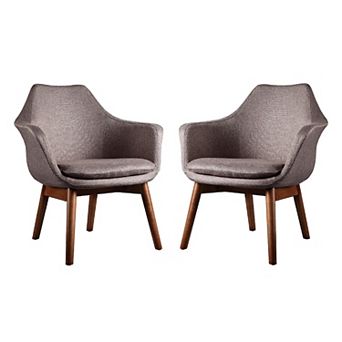 MANHATTAN COMFORT Cronkite Accent Arm Chair 2 pc Set