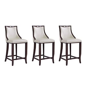 MANHATTAN COMFORT Emperor Bar Stool 3 pc Set