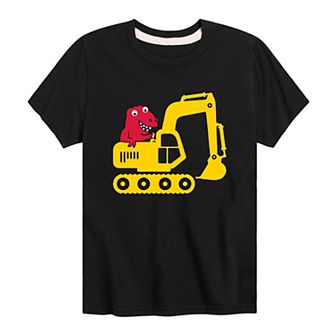 Boys 8-20 Dino Excavator Graphic Tee