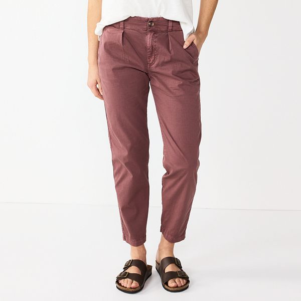 women's Sonoma Goods For Life twill capris.