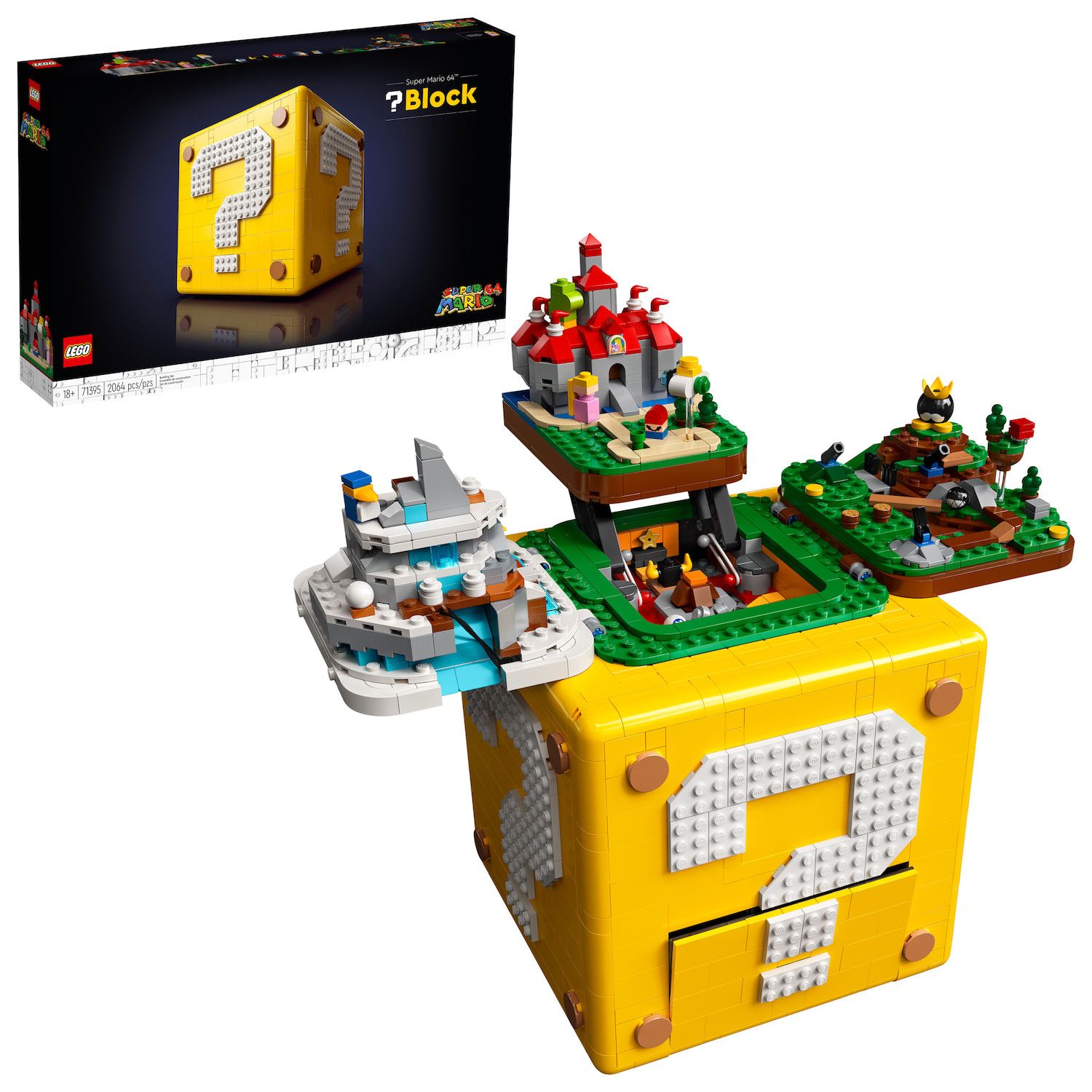 Image for LEGO Super Mario 64 Question Mark Block 71395 Building Kit (2,064 Pieces) at Kohl's.