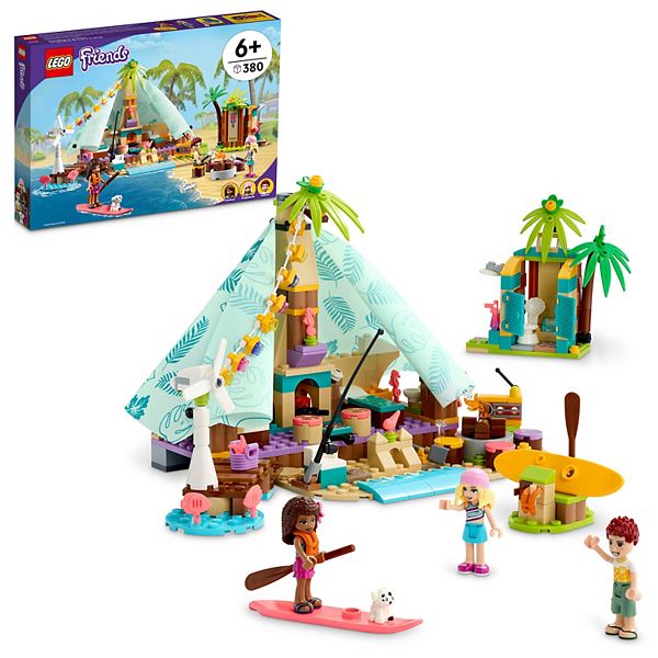 LEGO Friends Beach Glamping 41700 Building Kit (380 Pieces) - Multi