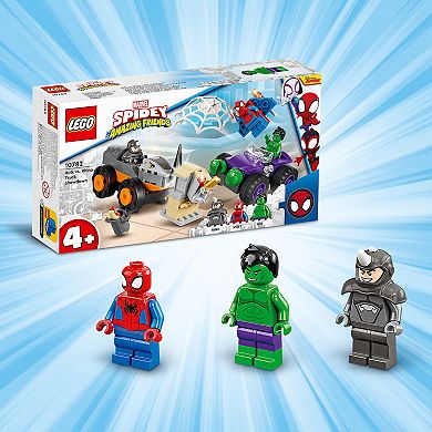 LEGO Marvel Spidey And His Amazing Friends Hulk vs. Rhino Truck Showdown 10782??(110 Pieces)