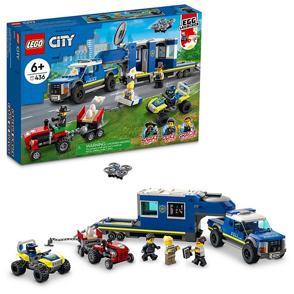 Igangværende Falde sammen mode LEGO City Police Mobile Command Truck 60315 Building Kit (436 Pieces)