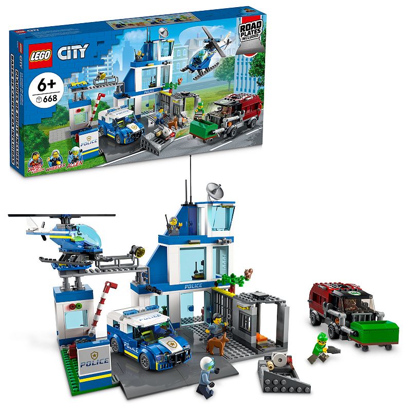 LEGO City Police Station 60316 Building Kit (668 Pieces), Multicolor