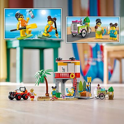 LEGO City Beach Lifeguard Station 60328 Building Kit 211 Pieces