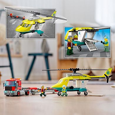 LEGO City Rescue Helicopter Transport 60343 Building Kit (215 Pieces)