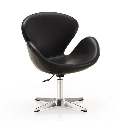 MANHATTAN COMFORT Adjustable Swivel Accent Chair 2-piece Set