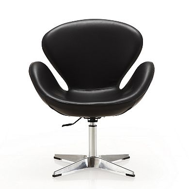 MANHATTAN COMFORT Adjustable Swivel Accent Chair 2-piece Set