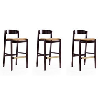 MANHATTAN COMFORT Klismos Bar Stool 3 pc Set