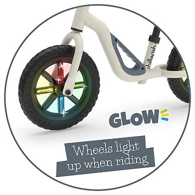 Chillafish Charlie Glow lightweight Balance Bike with Light-Up Wheels