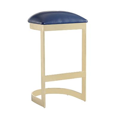 MANHATTAN COMFORT Aura Faux-Leather Bar Stool 2-Piece Set