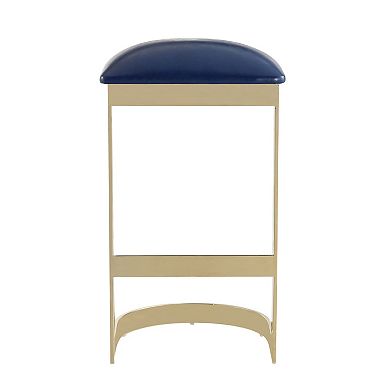 MANHATTAN COMFORT Aura Faux-Leather Bar Stool 2-Piece Set