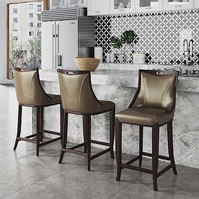 MANHATTAN COMFORT Emperor Bar Stool 2-piece Set