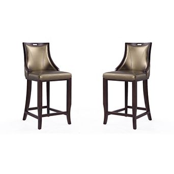 MANHATTAN COMFORT Emperor Bar Stool 2 pc Set