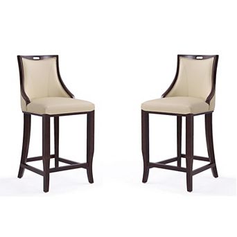 MANHATTAN COMFORT Emperor Bar Stool 2 pc Set