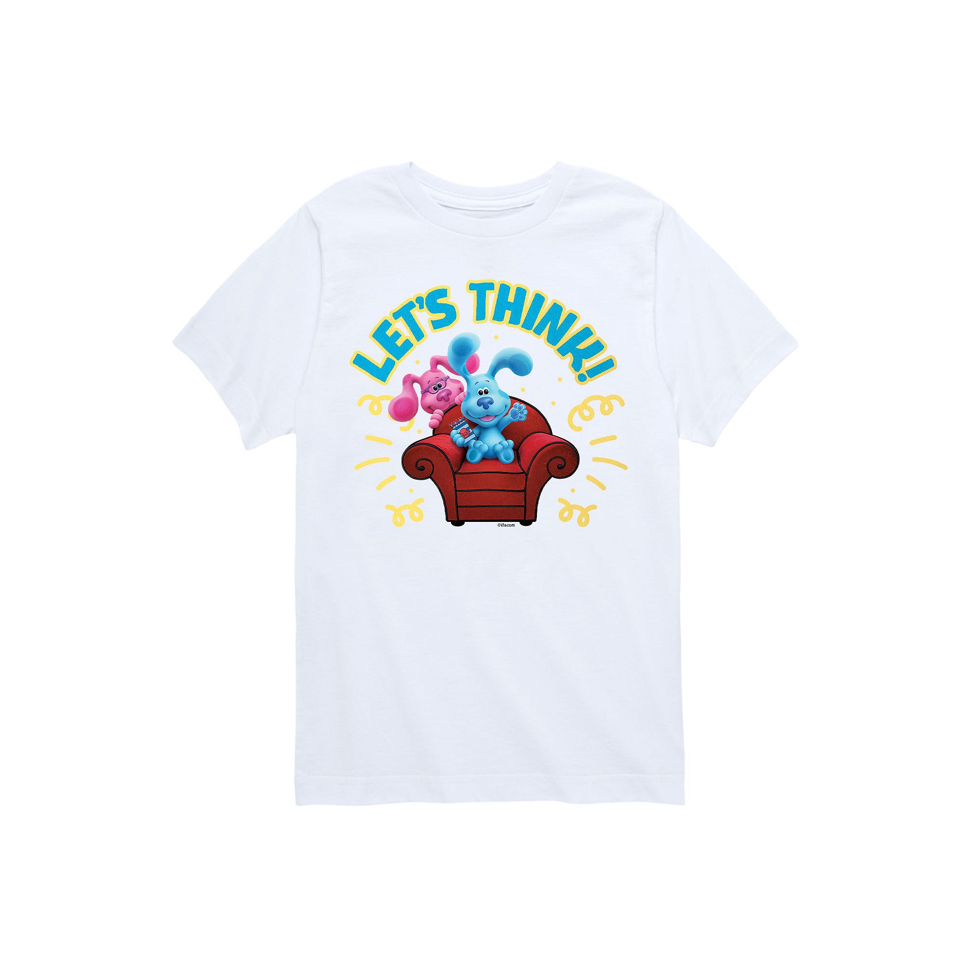 Boys 8-20 Blues Clues Lets Think Graphic Tee, Boys, Size: Small, White