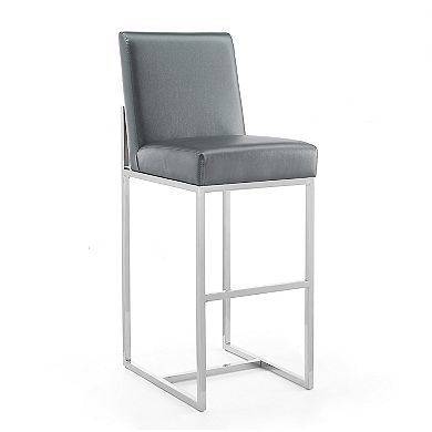MANHATTAN COMFORT Element Faux Leather Bar Stool 2-piece Set