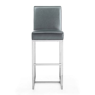 MANHATTAN COMFORT Element Faux Leather Bar Stool 2-piece Set