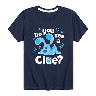 Boys 8-20 Blues Clues Do you See A Clue Graphic Tee