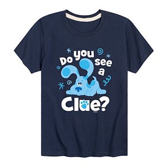 Boys 8-20 Blues Clues Do you See A Clue Graphic Tee