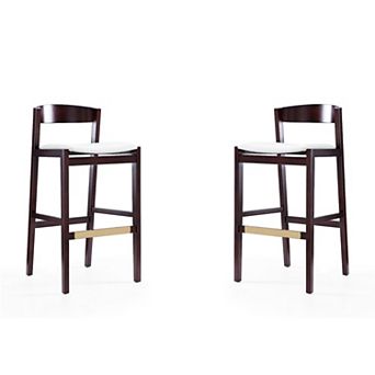 MANHATTAN COMFORT Klismos Bar Stool 2 pc Set