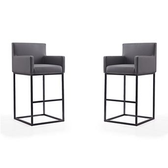 MANHATTAN COMFORT Ambassador Bar Stool 2 pc Set