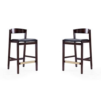 MANHATTAN COMFORT Klismos Counter Stool 2 pc Set