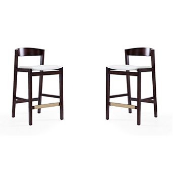 MANHATTAN COMFORT Klismos Counter Stool 2 pc Set