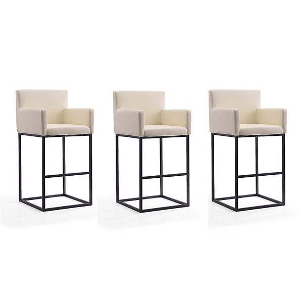 MANHATTAN COMFORT Ambassador Bar Stool 3piece Set