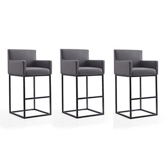 MANHATTAN COMFORT Ambassador Bar Stool 3 pc Set