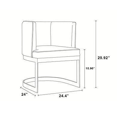 MANHATTAN COMFORT Aura Dining Chair 2-piece Set