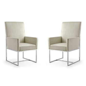 MANHATTAN COMFORT Element Dining Arm Chair 2 pc Set