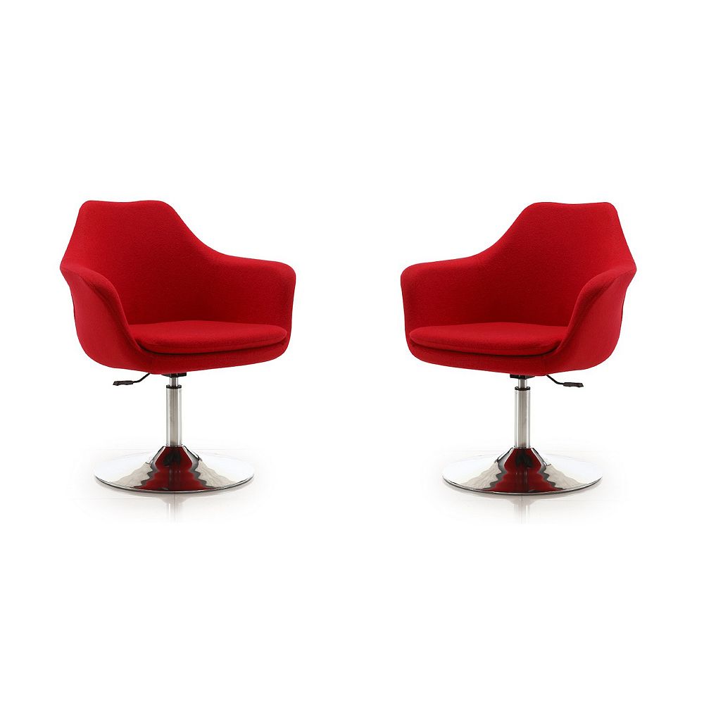 MANHATTAN COMFORT Kinsey Adjustable Height Swivel Accent Chair 2
