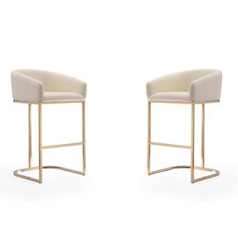 MANHATTAN COMFORT Louvre Bar Stool 2 pc Set