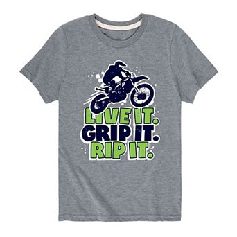 Boys 8-20 Live It Grip It Rip It Graphic Tee
