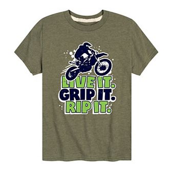 Boys 8-20 Live It Grip It Rip It Graphic Tee
