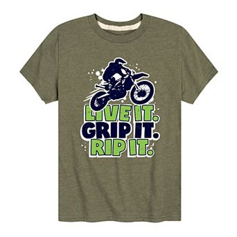Boys 8-20 Live It Grip It Rip It Graphic Tee